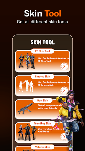 Android application FFF FF Skin Tool: Fix Lag screenshort
