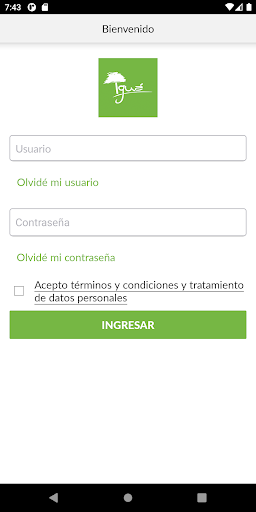 Android application Iguá screenshort