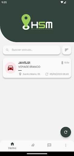 Android application HSM Rastreamento Veicular screenshort