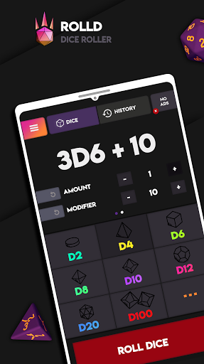 Android application Rolld Virtual Dice screenshort