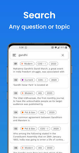 Android application UPSC Pre screenshort
