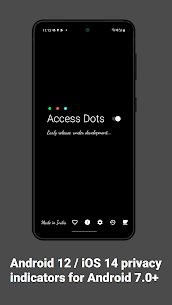 Access Dots App- For Android 12/iOS 14 privacy indicators 1