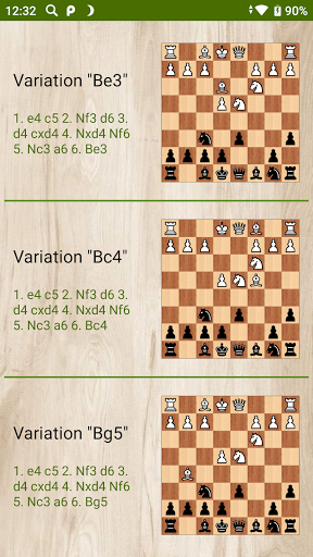 Screenshot of Chess - Najdorf variation