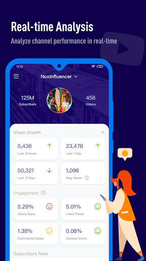 Real Time Subs Influencer Stats Noxinfluencer Apps On Google Play With noxinfluencer, you can view any youtube channel stats, youtubers rankings, channel or video value data, and do channel comparative analysis. real time subs influencer stats