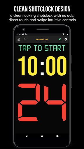 Android application BT Basketball Shotclock screenshort
