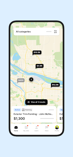 Android application HeyPros screenshort