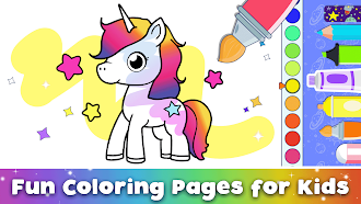 Game screenshot Kid & Toddler Drawing Coloring mod apk