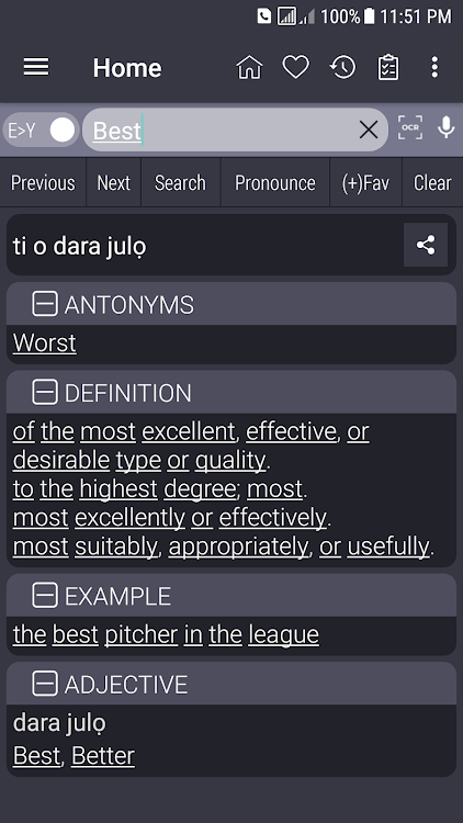 English Yoruba Dictionary - 10.4.8 - (Android)
