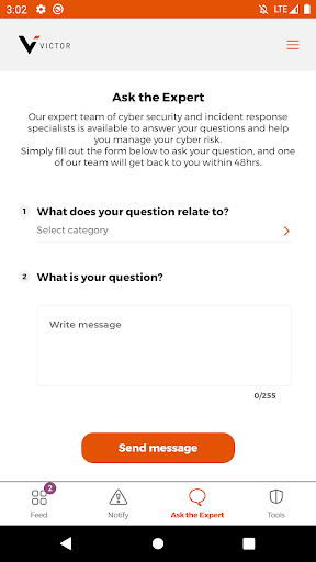 Victor Response Screen 3
