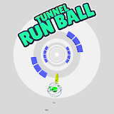 Tunnel Run Ball. Tunnel with obstacles and ball icon