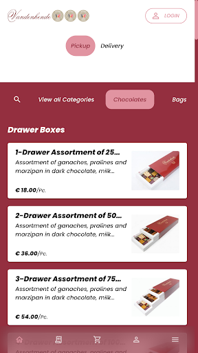 Vandenhende Chocolatier Screen 2
