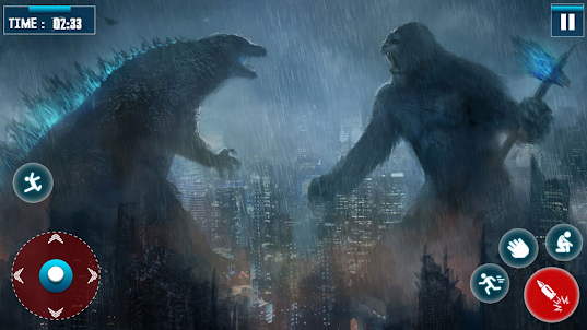 Godzilla Kaiju City King Kong