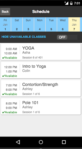 ScheduleHouse Screen 2