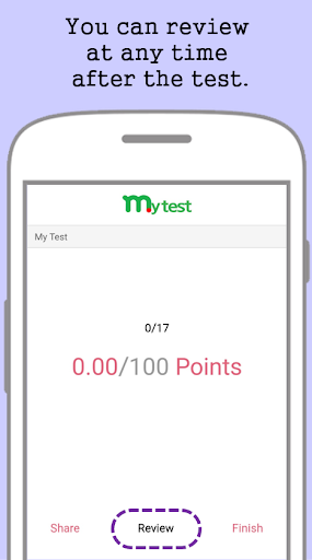 Android application My Test - Test with Excel screenshort