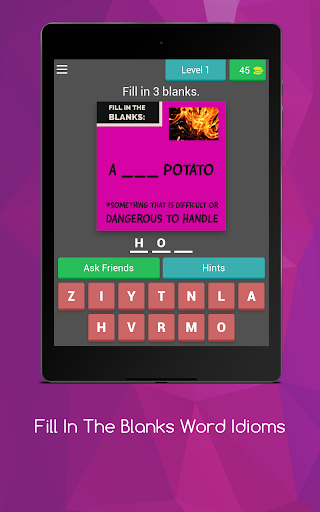 Fill In The Blanks Word Idioms