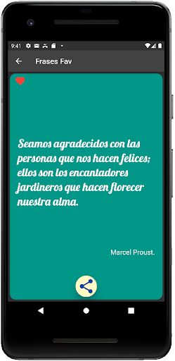 Android application Una frase hermosa por cada dia screenshort