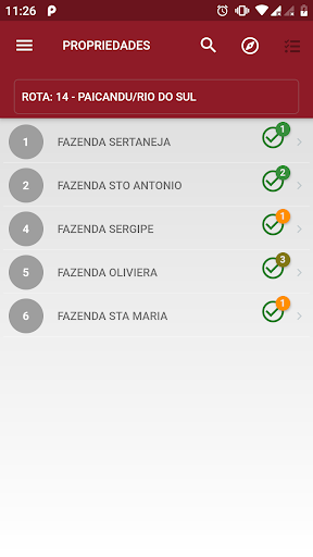 Android application Coletas de Leite - Atak Sistem screenshort