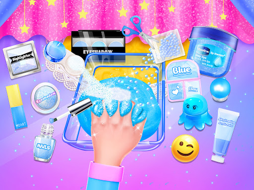 Pink and Blue Makeup Slime