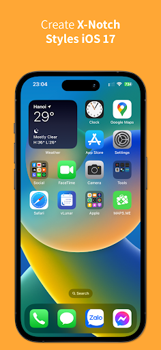 iCenter iOS 17: X-Notch Screen 2