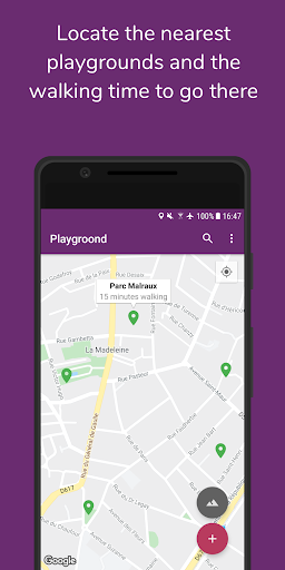 Android application Playgroond - Find playgrounds screenshort