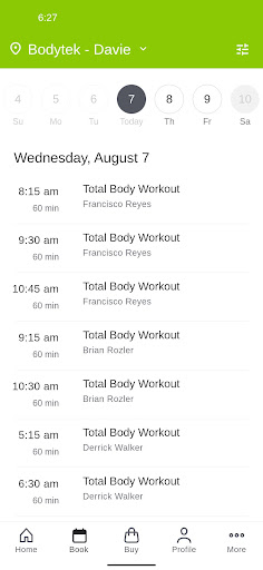 Bodytek Fitness Screen 2