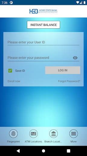 Home State Bank Mobile Secure Screen 2