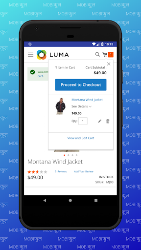 Screenshot of Magento 2 Hybrid Mobile App