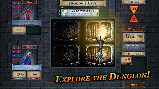 Schermata del dungeon di un mazzo