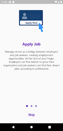 Android application Manago - Hotel Jobs screenshort