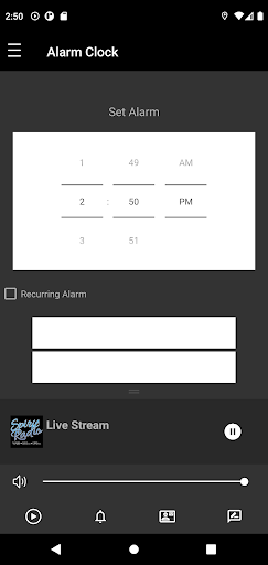 Android application Spirit Radio screenshort
