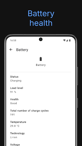 Screenshot of System information
