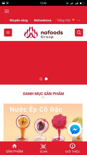 Nafoods - QR-code Screen 3