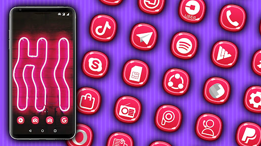Android application Pink wallpaper & theme screenshort