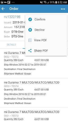 Infor Nexus Mobile Screen 2