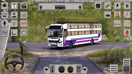 Euro Uphill Bus Driving Games