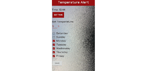 Temperature Alert Screen 3
