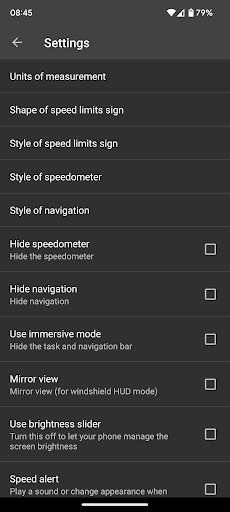 HUD Speed Limits Screen 2