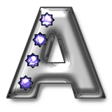 Bling-bling A-monogram icon