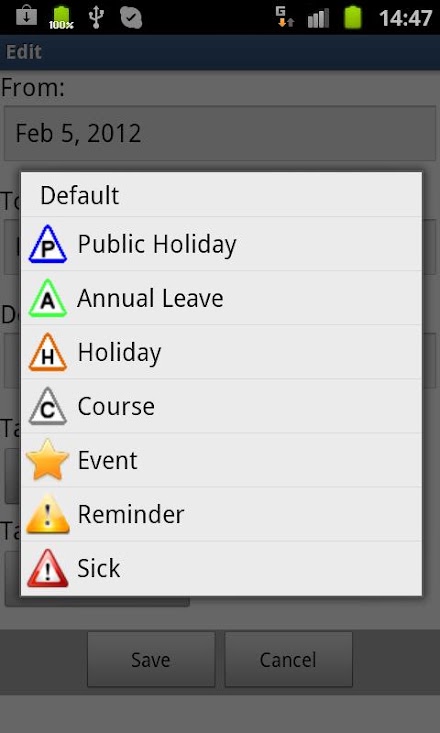 UK Fire Brigade Rota Screen 2