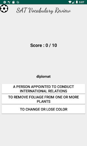 Android application SAT Review screenshort