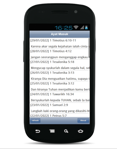 Android application Ayat Alkitab Harian screenshort