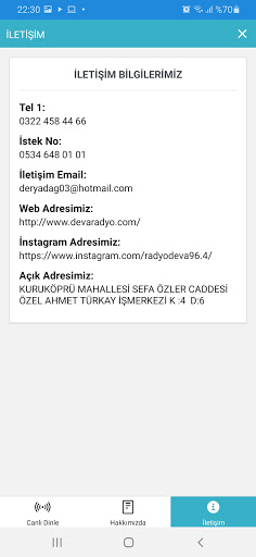 Adana Radyo Deva Screen 3