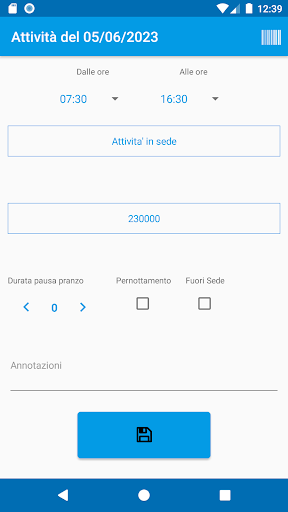 Registrazione Risorse Screen 3