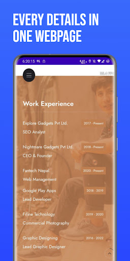 Arjun Katwal - My Portfolio Screen 2