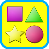 Shapes game for kids flashcard icon