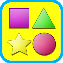 Shapes game for kids flashcard