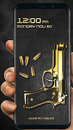 Gun Shooting Lock Screen