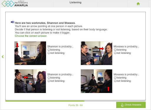 Listening: Pathways Awarua Screen 3