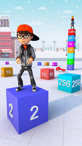 Android application Cube Mania 2048 - Merge Number screenshort