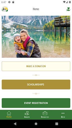 Android application Live Your Dream Foundation screenshort